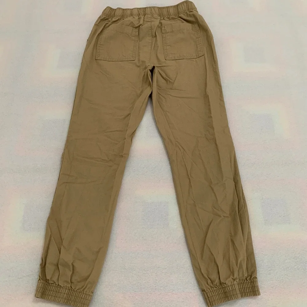 The Children's Place Jogger Pants BIG BOY Size 14‎ Khaki Tan Pull On Adjustable